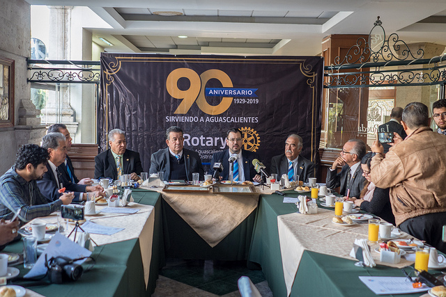 Se conmemoran 90 años del rotarismo en Aguascalientes