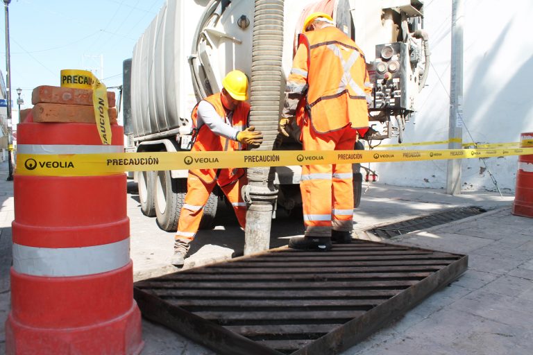 Realizan operativo preventivo en red de alcantarillado de Aguascalientes por Feria de San Marcos