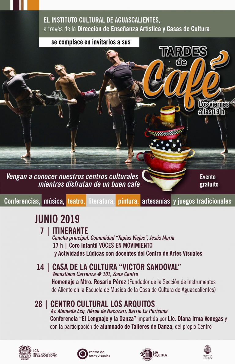 ICA ofrece en junio programa Tardes de Café en Aguascalientes
