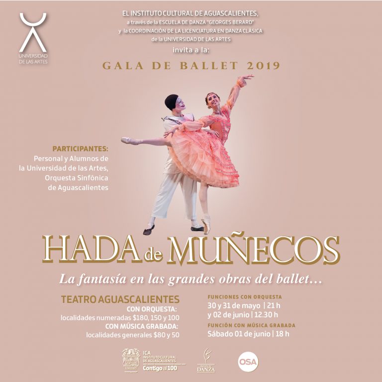 ICA presenta gala de ballet Hada de Muñecos en Aguascalientes