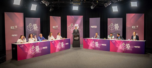 Acuerda IEE lineamientos para debates con candidatas a gobernadora de Aguascalientes