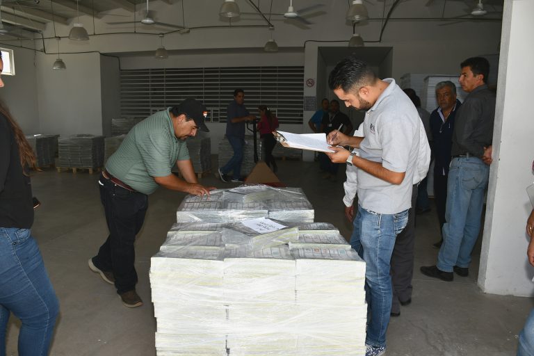 Recibe Instituto Electoral de Aguascalientes más de un millón de boletas electorales