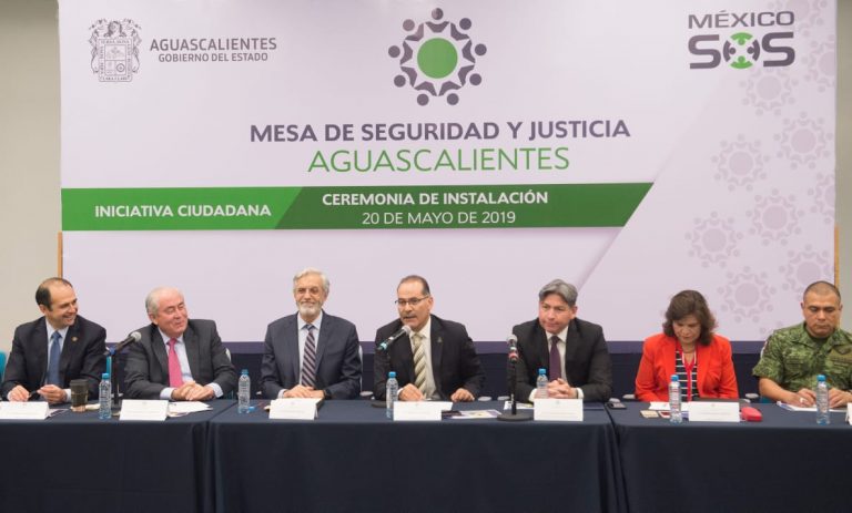 Se instala la Mesa de Seguridad y Justicia para Aguascalientes