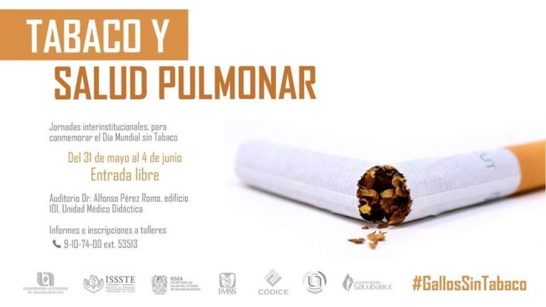 Impulsa Autónoma de Aguascalientes concientización en el Día Mundial sin Tabaco