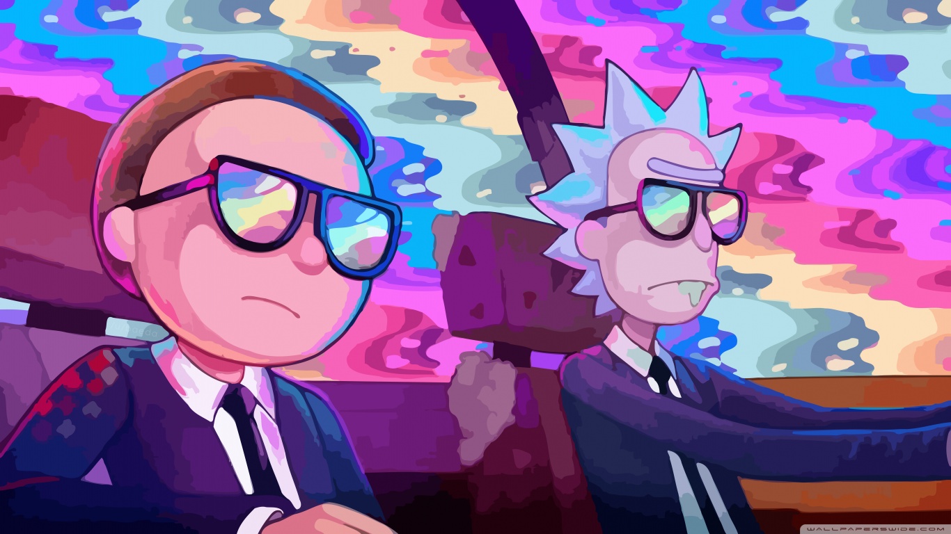 rick_and_morty_car_rainbowwallpaper1366x768 LJA