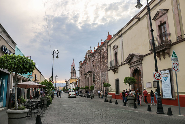 Actividades los domingos en la calle Carranza de Aguascalientes