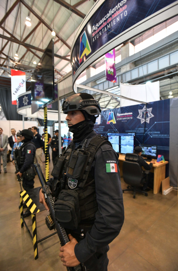 Policía municipal de Aguascalientes participó en la Expo Tecnología 2019