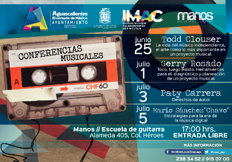 Invitan a ciclo de conferencias sobre proyectos musicales en Aguascalientes
