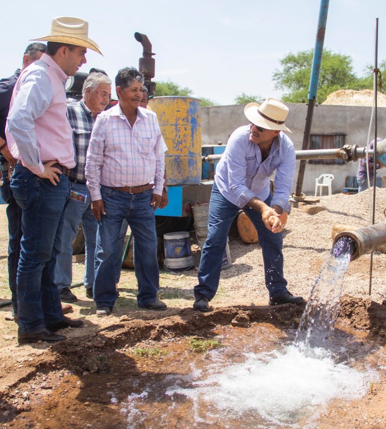 En Aguascalientes, entregan pozo de agua en Cosío