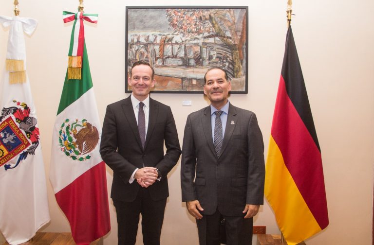 Recibe el gobernador de Aguascalientes al ministro de Renania Palatinado