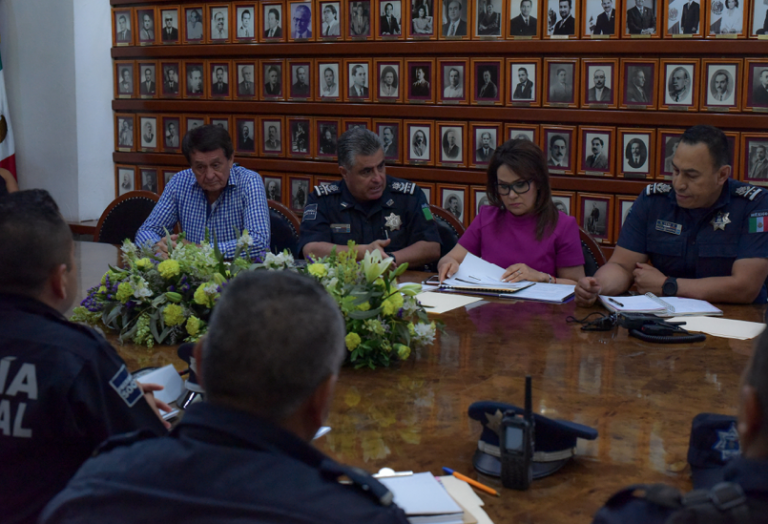 Se reúne alcaldesa de Aguascalientes con mandos de la SSPM