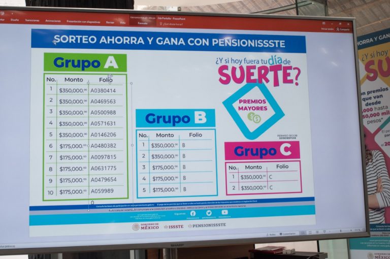 Sortea Afore Pensionissste 10.7 mdp entre cuentahabientes 