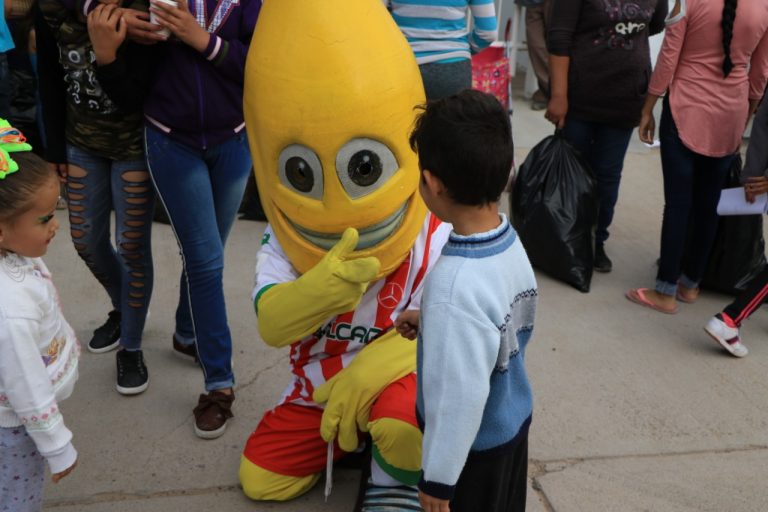 Rayos de Luz, del Club Necaxa Aguascalientes, visitó Los Arellano