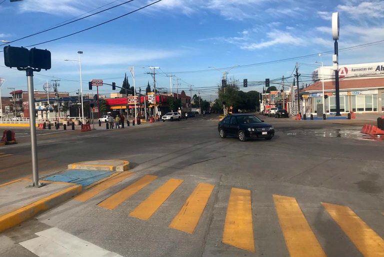 Abren circulación de laterales en Av. Aguascalientes y Antiguo Camino a San Ignacio
