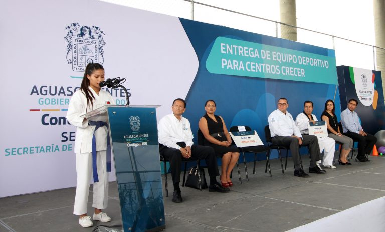 Se entregó equipo deportivo e implementos a Centros Crecer de Aguascalientes con inversión de 1.1 mdp 