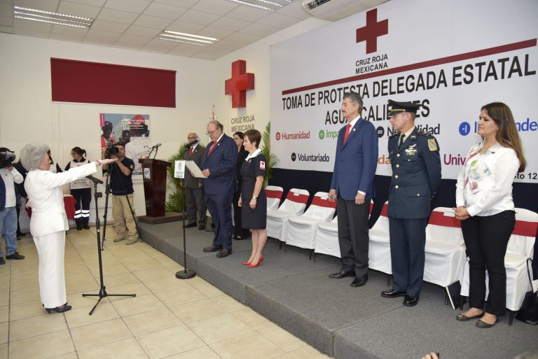Rinde protesta nueva titular de Cruz Roja Mexicana Delegación Aguascalientes   