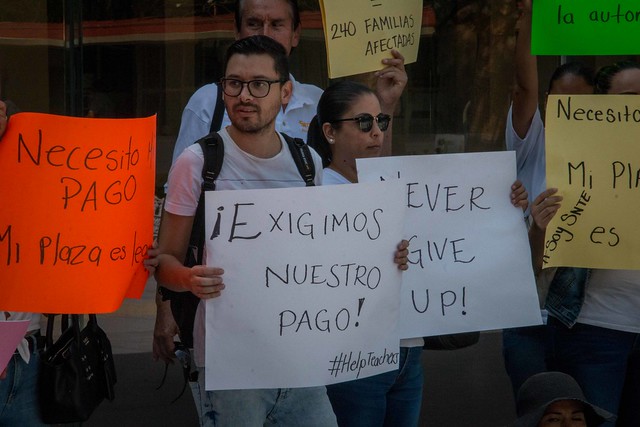 Instituto de Educación de Aguascalientes se quedó sin dinero para pagar a los teachers