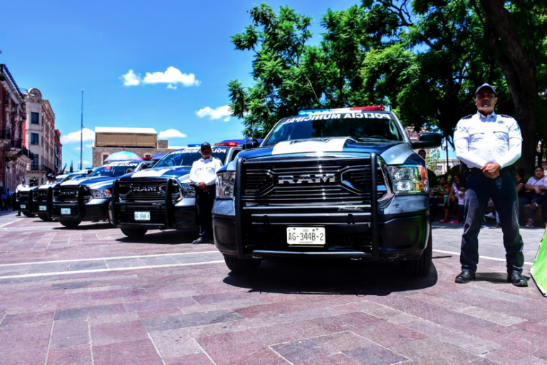 Entregan patrullas a policía de la capital de Aguascalientes
