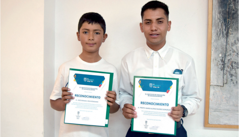 José Manuel, niño de comunidad rural en Aguascalientes, será reconocido en la Ciudad de México