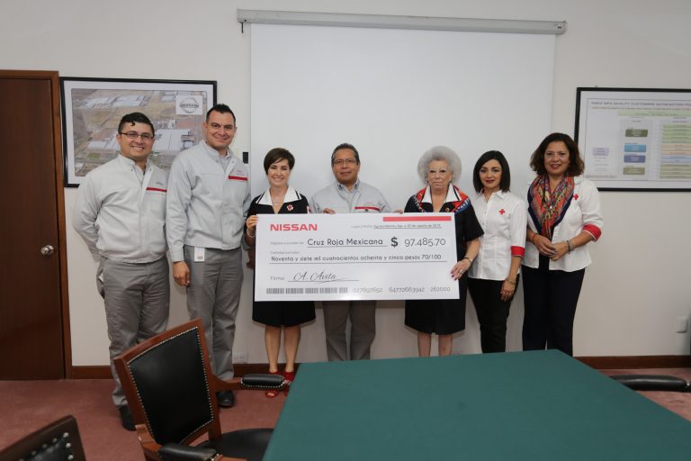 Nissan mexicana se suma a la colecta anual de la Cruz Roja Aguascalientes  