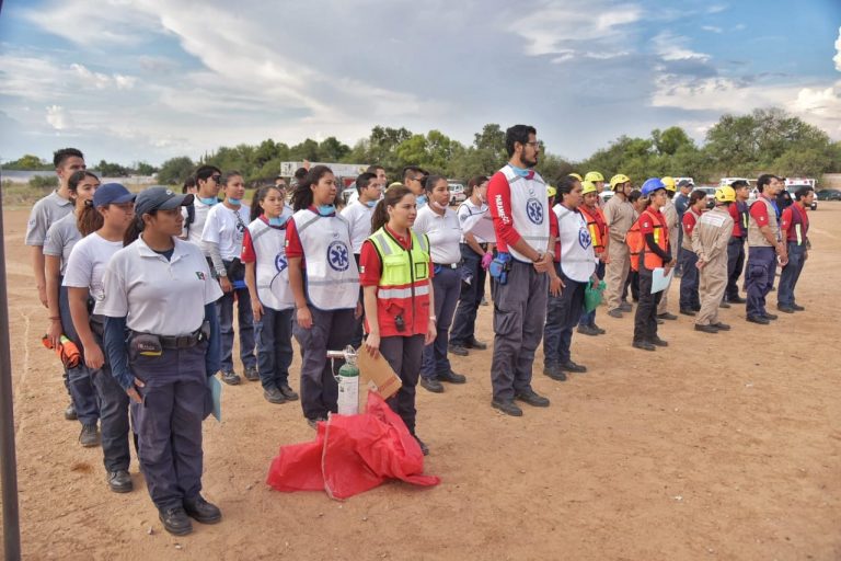 Lleva a cabo Protección Civil de Jesús María, Aguascalientes simulacro de inundación 