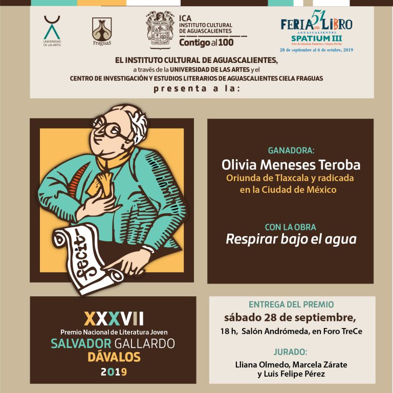 Olivia Meneses Teroba gana el Premio Salvador Gallardo Dávalos