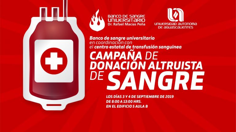 Invita UAA a campaña de donación de sangre   