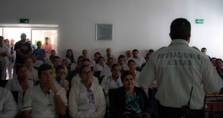 Capacitan en Evacuación Aeromédica a bomberos y elementos de protección civil de Rincón de Romos, Aguascalientes