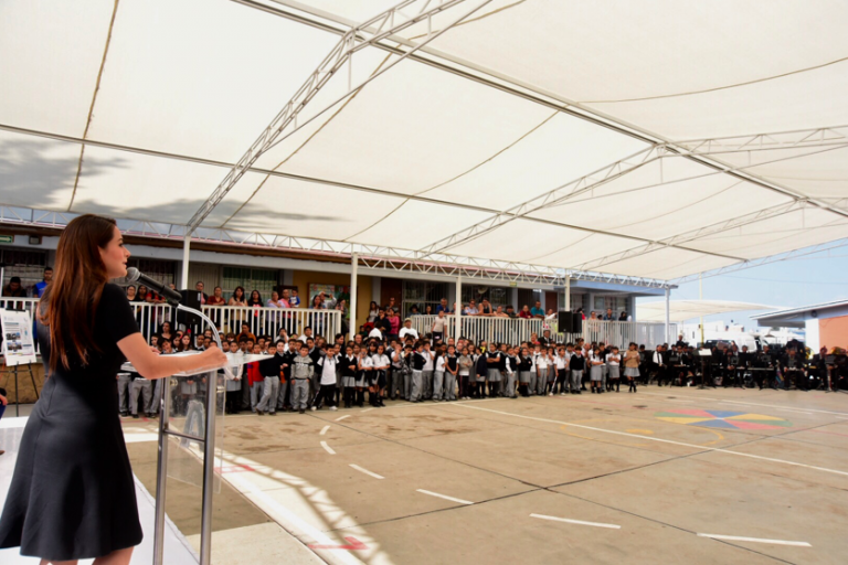 Entregan obras en escuela de Pozo Bravo, Aguascalientes