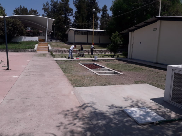 Construyen humedal en Cbtis 39 de Aguascalientes