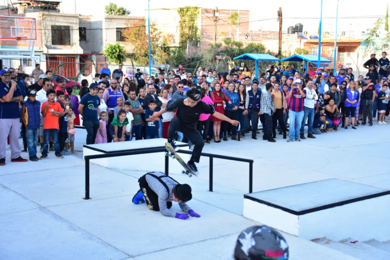 Inauguran nuevo parque de skate en Loma Bonita de Aguascalientes