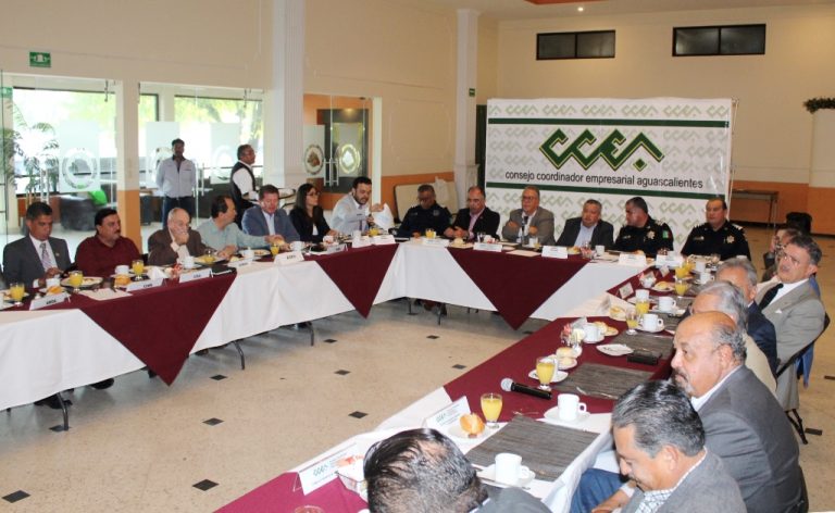 Sesión mensual del CCEA con el gabinete de Seguridad Pública de Aguascalientes