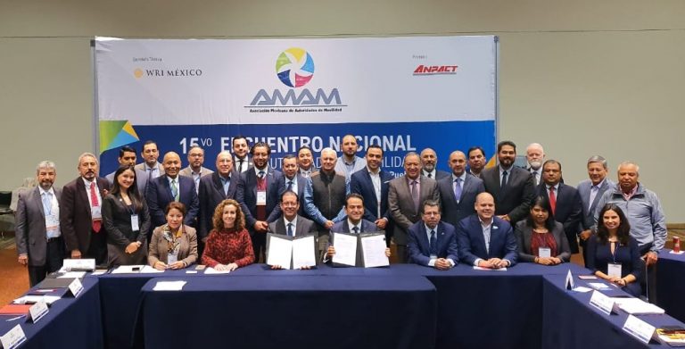 Acude CMOV Aguascalientes a firma de reglas de operación de Asociación Mexicana de Autoridades de Movilidad 
