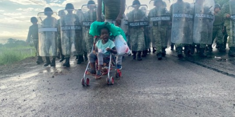 Guardia Nacional desmantela Caravana Migrante  en Chiapas