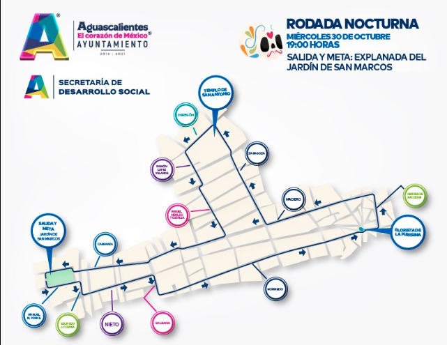 Invitan a rodada nocturna por Día de Muertos en Aguascalientes