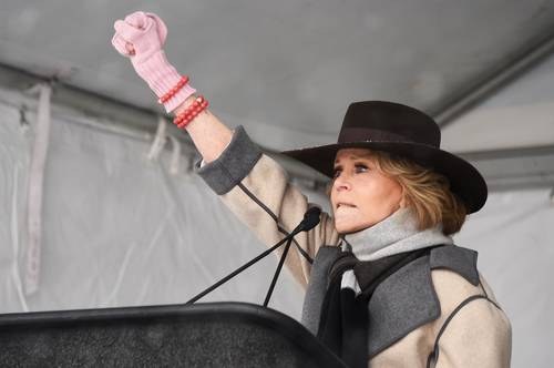 La actriz norteamericana, Jane Fonda, por protestar contra cambio climático