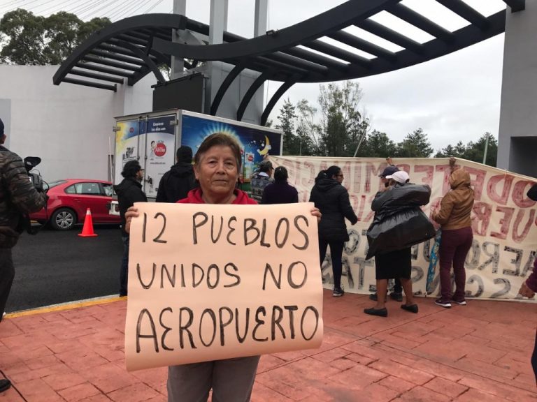 12 Pueblos Originarios de Tecámac se manifiestan contra el Aeropuerto en Santa Lucía