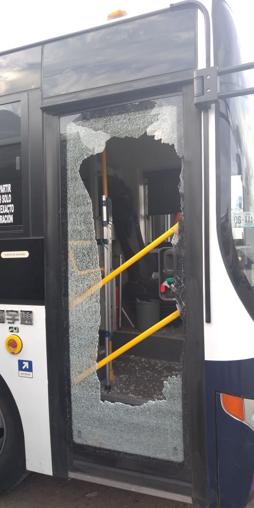 Diario se vandalizan unidades de transporte público urbano en Aguascalientes