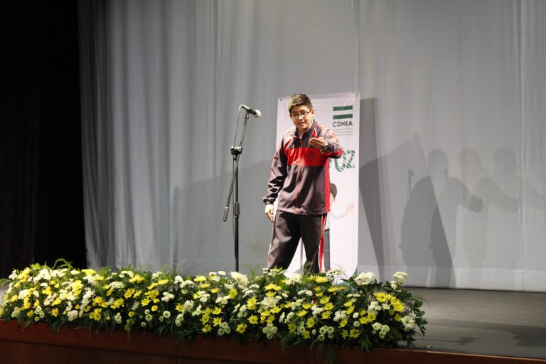 Celebra CDHE Aguascalientes premiación de concursos de oratoria y cuento