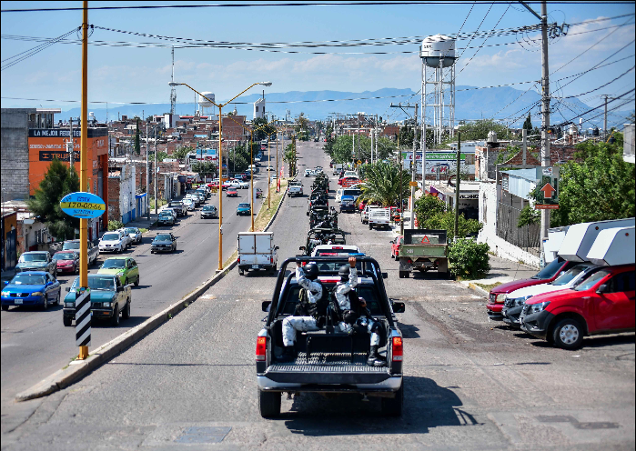 Realizan recorridos nocturnos Policía Municipal, Guardia Nacional y Sedena en Aguascalientes