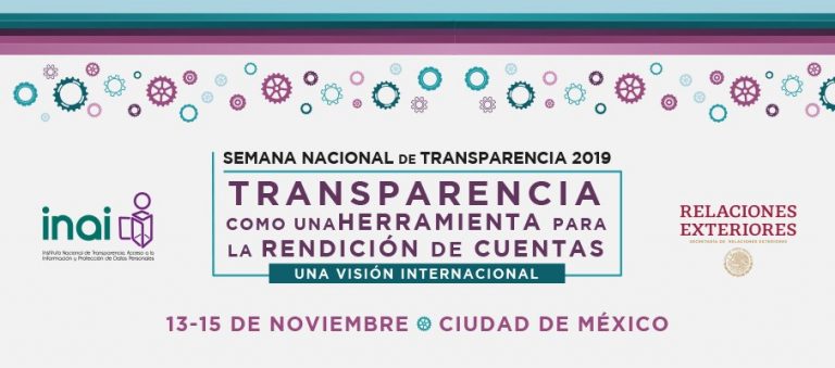 Expertos internacionales analizarán rendición de cuentas en Semana Nacional de Transparencia 2019