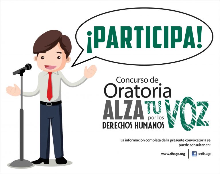 Finaliza el viernes etapa de inscripción a concurso de oratoria de la CDHEA 