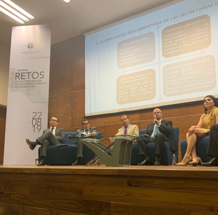 GALERÍA: Presencia del ITEA en el coloquio: “Retos en la consolidación de los Sistemas Estatales Anticorrupción”