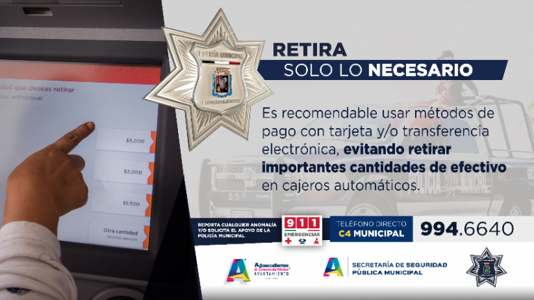 Incrementan seguridad en zonas comerciales de la capital de Aguascalientes