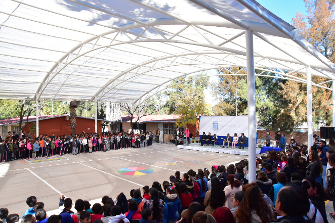 Entregan infraestructura a escuela de Solidaridad I, en Aguascalientes