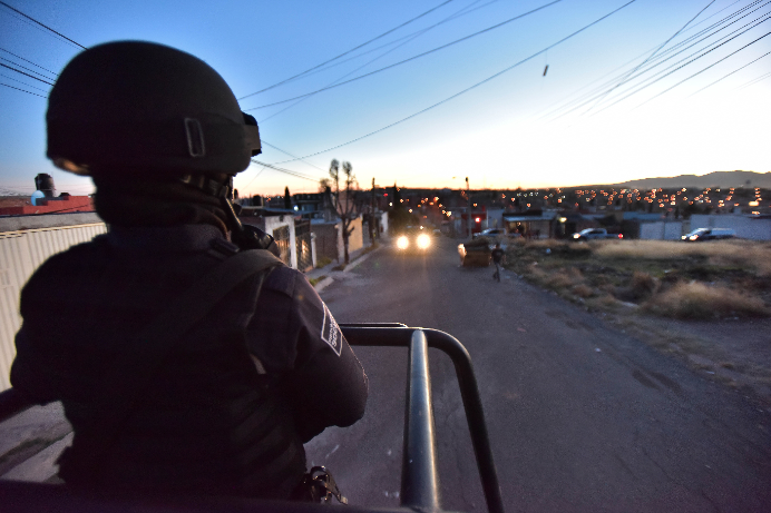 Implementan operativo de seguridad en la capital de Aguascalientes por Año Nuevo