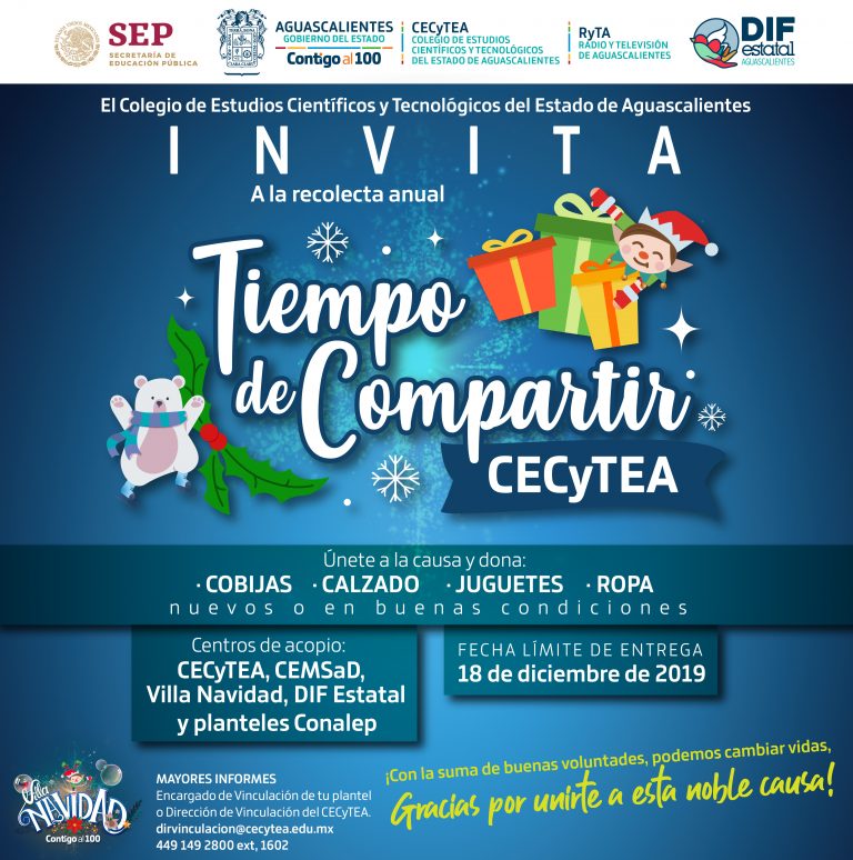 Invita Cecyte Aguascalientes a acopio de prendas y juguetes para personas vulnerables   