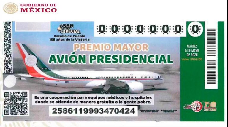 López Obrador ya emitió decreto que permite rifar el avión presidencial