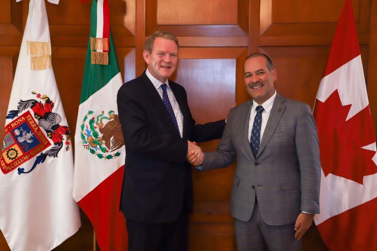 Se reúne gobernador de Aguascalientes con embajador de Canadá