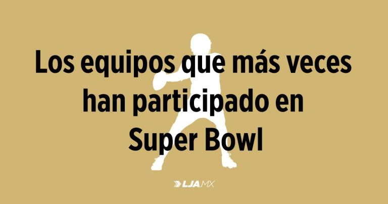 ¿Sabes qué equipos han llegado más veces al Super Bowl?